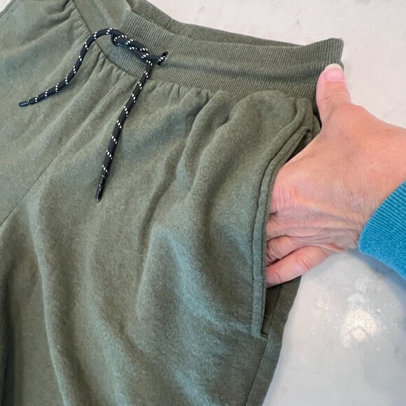 Aeropostale Sleep Shorts Men’s Medium Olive Green Drawstring Lounge Pajama Short - Picture 6 of 8